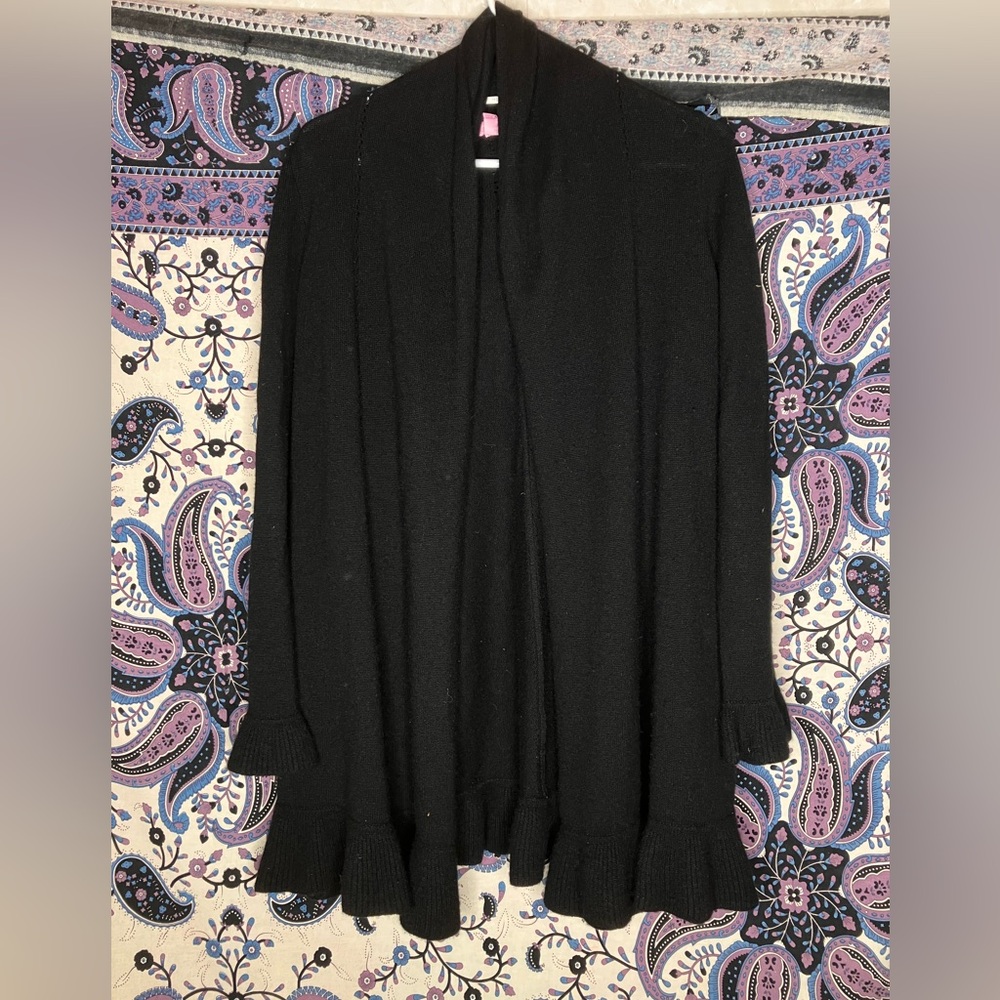 Lilly Pulitzer cashmere ruffled sweater